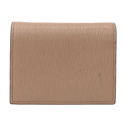 Prada Wallet Bifold Wallet Leather Pink Beige Mini