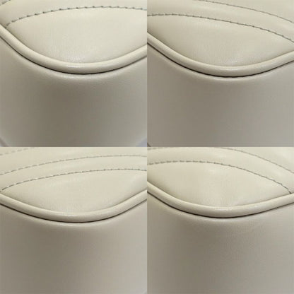 Gucci GG Marmont Small Tote Leather Gray Gold