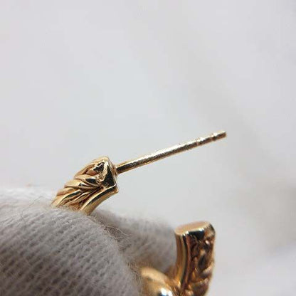 Bottega Veneta Knot Earrings 18K Gold Polished Star Ring Silver