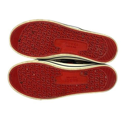 Gucci Sneakers Sherry Line Canvas GG Pattern Low Cut 7 Beige Green Red