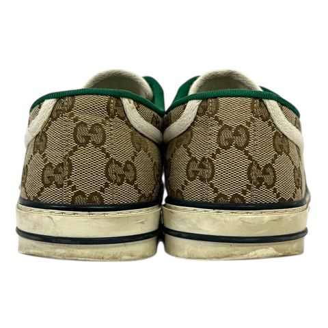 Gucci Sneakers Sherry Line Canvas GG Pattern Low Cut 7 Beige Green Red