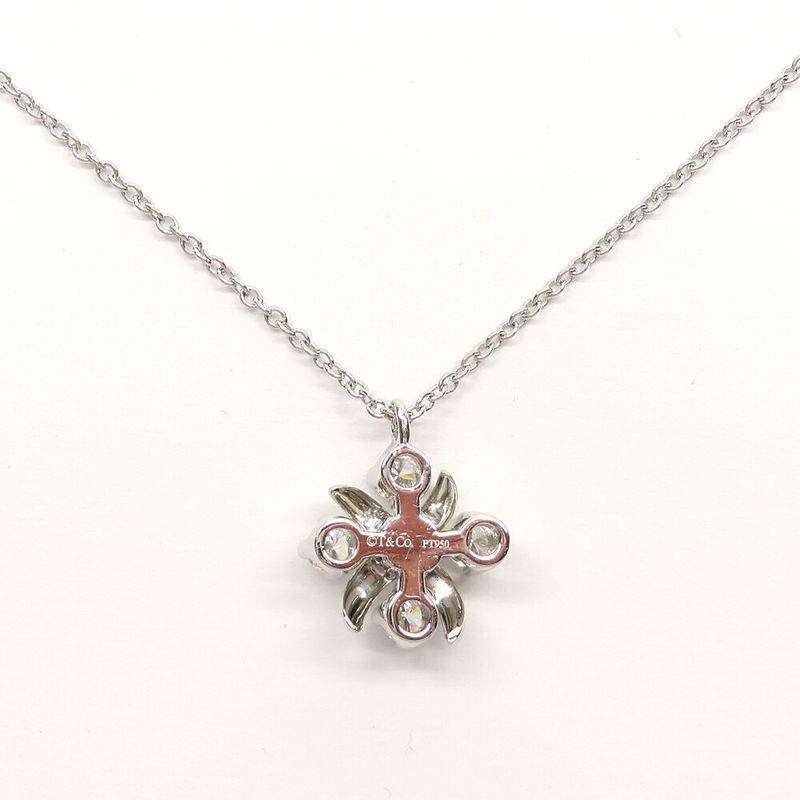 Tiffany & Co. Sixteen Stone Jean Schlumberger Cross Platinum Necklace