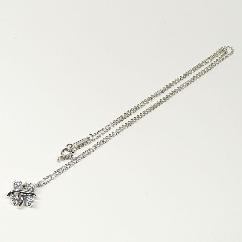 Tiffany & Co. Sixteen Stone Jean Schlumberger Cross Platinum Necklace
