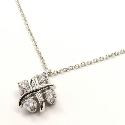 Tiffany & Co. Sixteen Stone Jean Schlumberger Cross Platinum Necklace