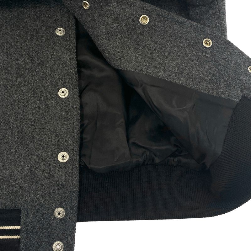 Celine Embroidery Teddy Jacket Stadium Gray 34