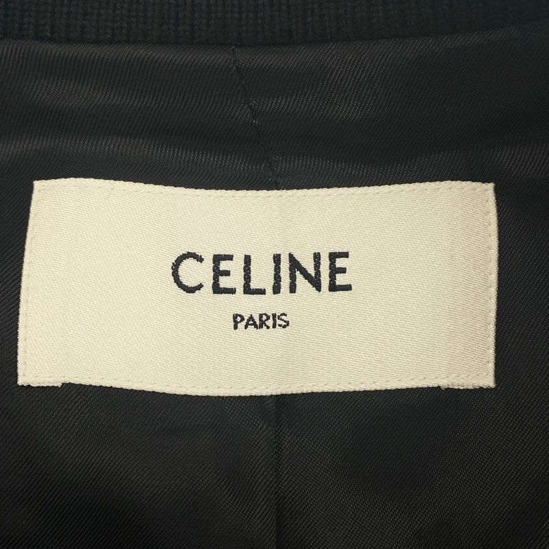 Celine Embroidery Teddy Jacket Stadium Gray 34