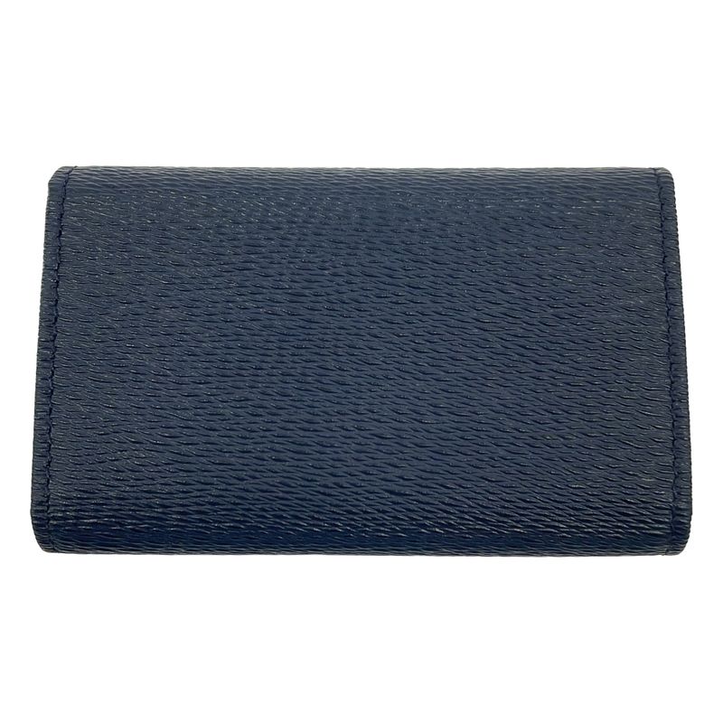 Bvlgari Leather Key Case Navy