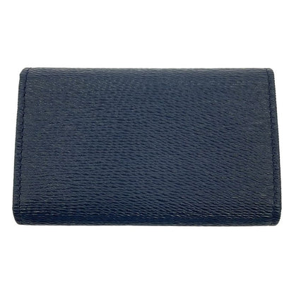 Bvlgari Leather Key Case Navy