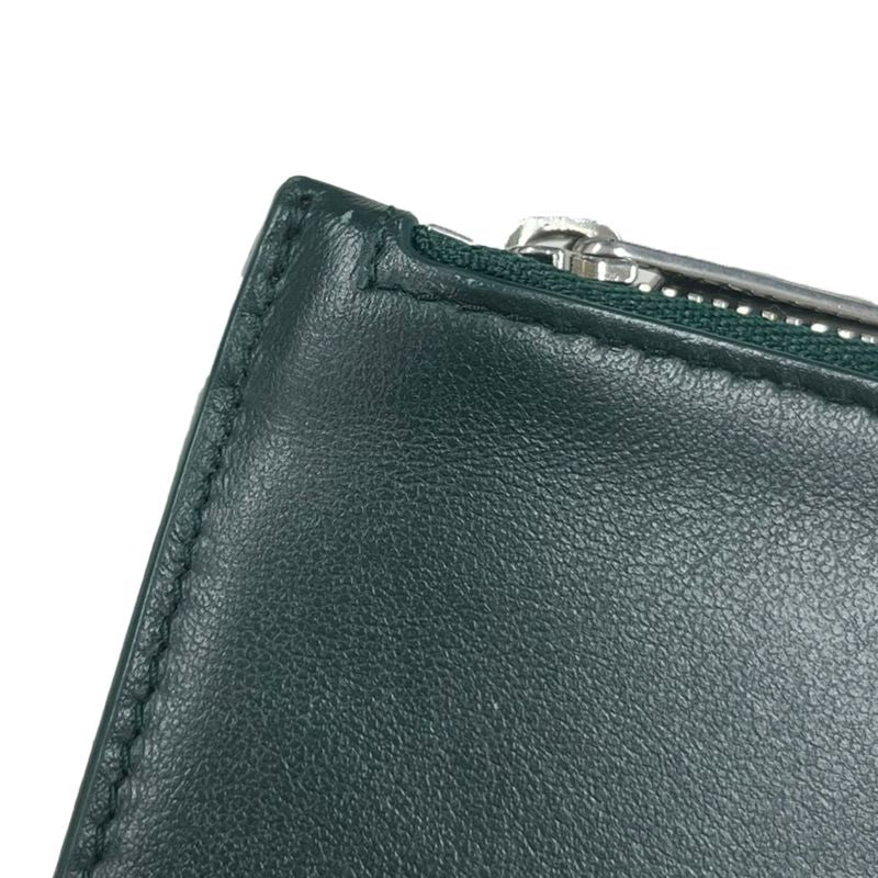 Balenciaga Coin & Card Case Fragment Green