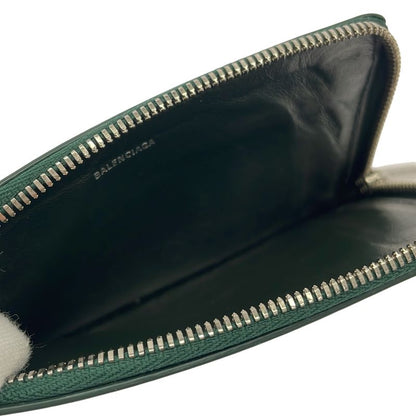 Balenciaga Coin & Card Case Fragment Green