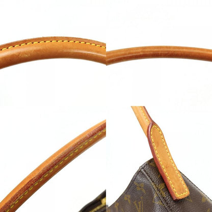 Louis Vuitton Shoulder Bag Looping MM Monogram Leather Brown