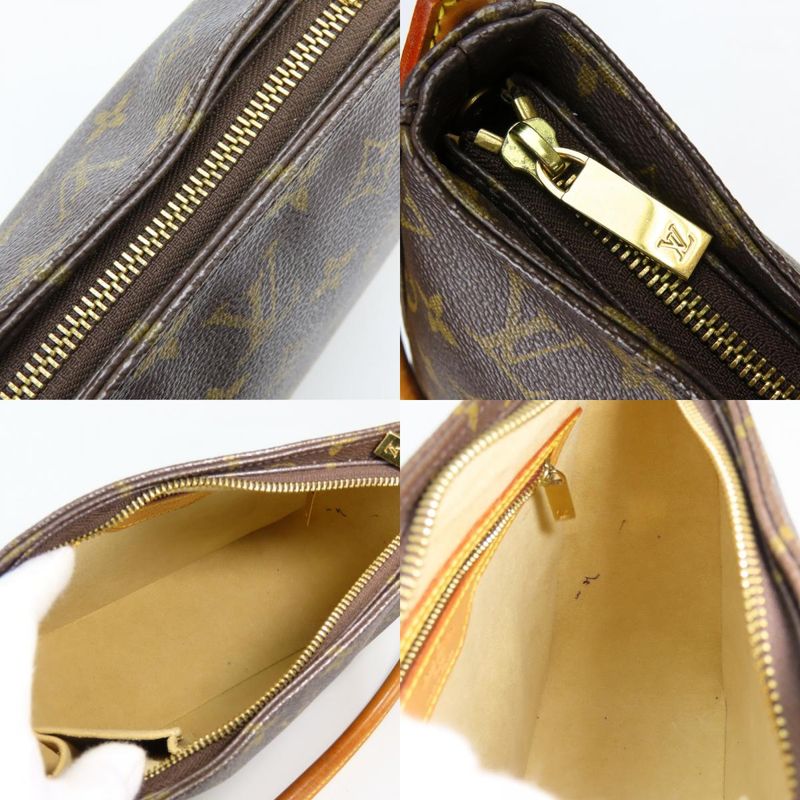 Louis Vuitton Shoulder Bag Looping MM Monogram Leather Brown