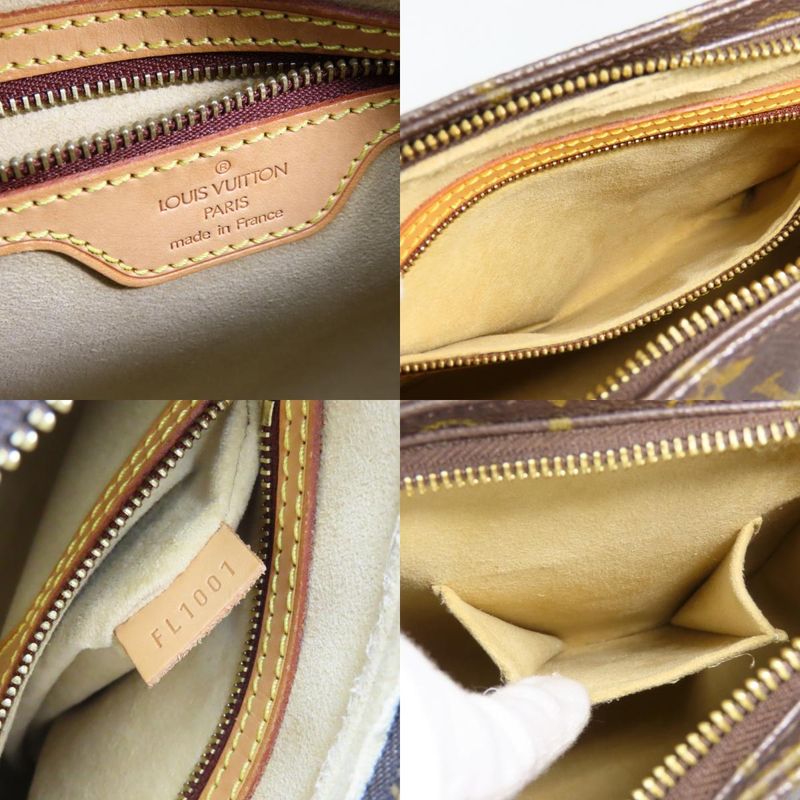 Louis Vuitton Shoulder Bag Looping MM Monogram Leather Brown