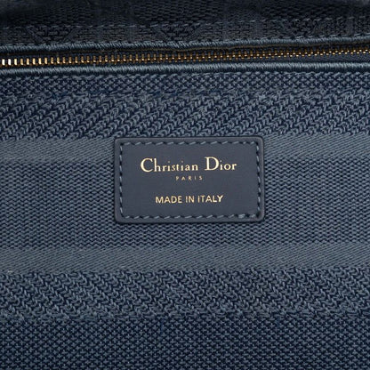 Dior Cannage Lady D-lite 2-Way Shoulder Bag Blue Canvas