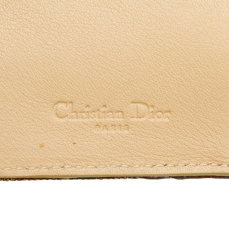 Dior Trotter Beige Brown Canvas Leather