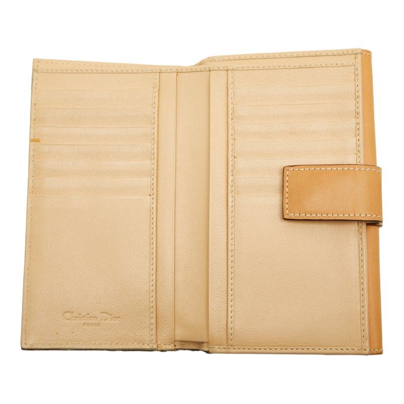 Dior Trotter Beige Brown Canvas Leather