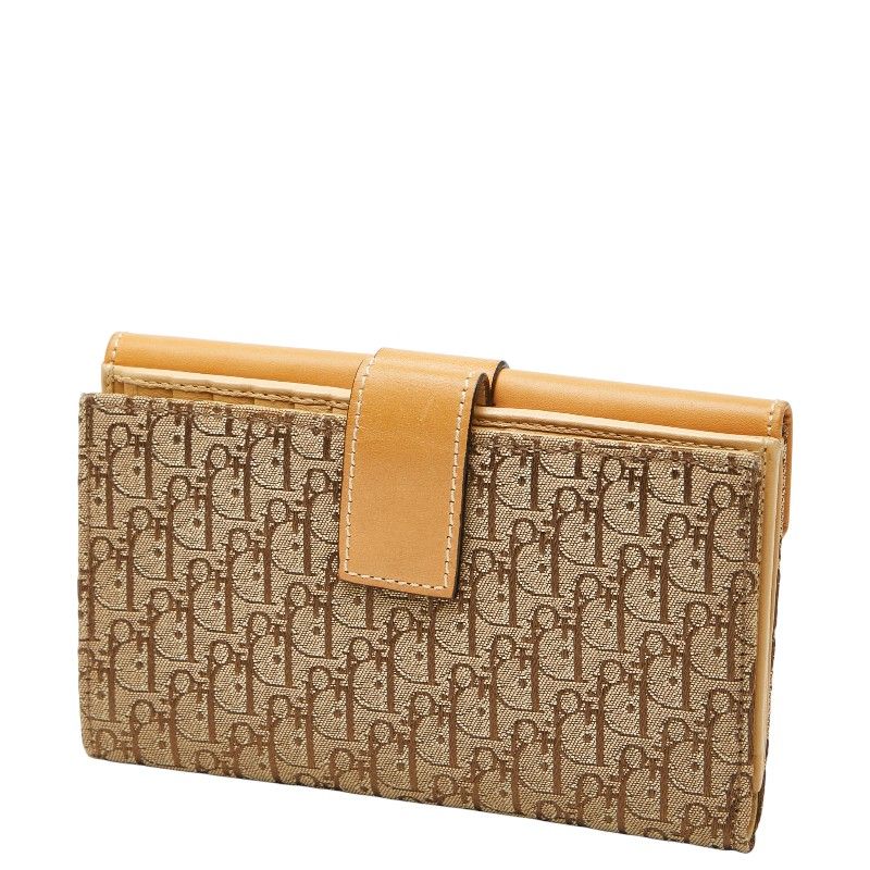 Dior Trotter Beige Brown Canvas Leather