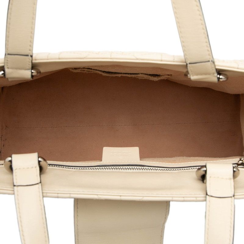 Gucci Dionysus 2-Way Shoulder Bag White Leather