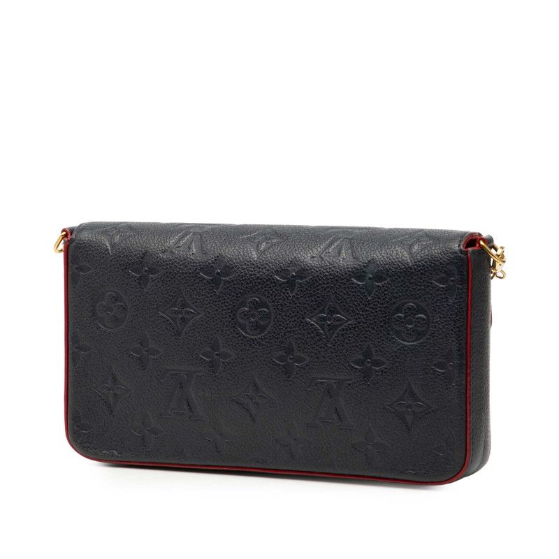 Louis Vuitton Monogram Empreinte Pochette Felicie Crossbody Chain Shoulder Bag