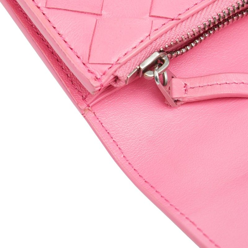 Bottega Veneta Intrecciato Pink Leather
