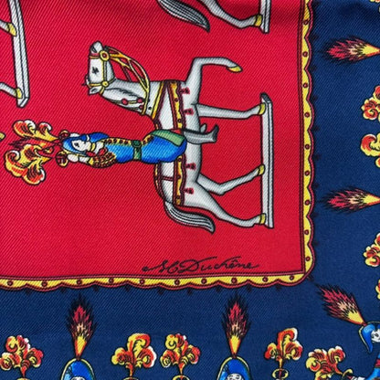 Hermes les Artificiers Fireworks Artist Carre 90 Scarf Red` Maybe