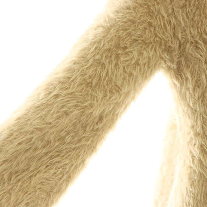 Celine Phoebe Philo Era Alpaca Cowl Shaggy Coat Long 34 Light Beige NR OS