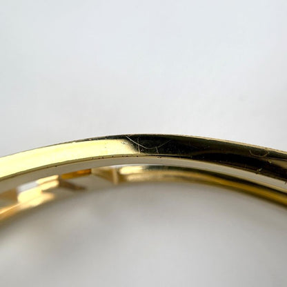 Fendi O-rock Bangle FF Logo Gold Plated