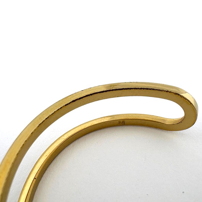 Fendi O-rock Bangle FF Logo Gold Plated