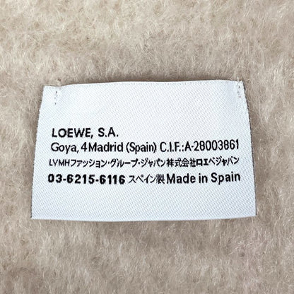 Loewe Logogram Muffler Ivory Scarf