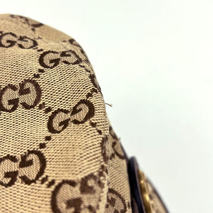 Gucci GG Marmont Hat Pattern Bucket Hat Beige Brown