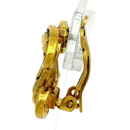 Chanel CC Logo Earrings CC Gold Plated