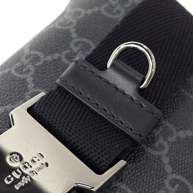 Gucci GG Emblem Belt Bag Black