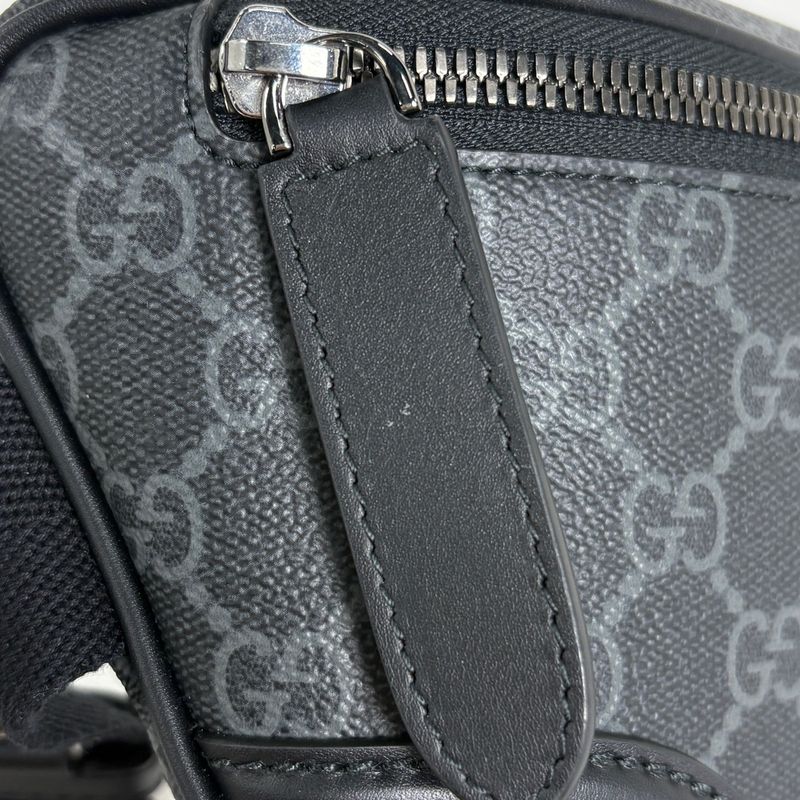 Gucci GG Emblem Belt Bag Black