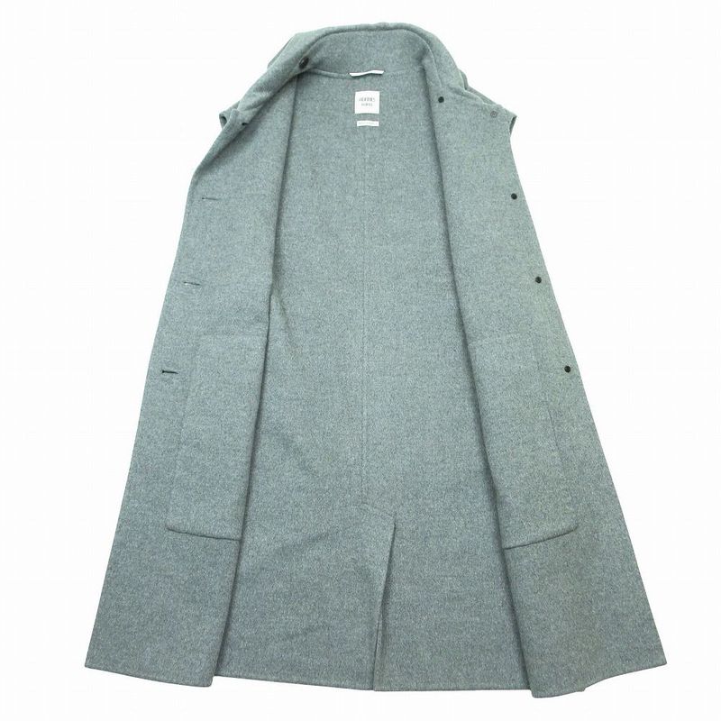 Hermes Cashmere Double Face Long Gilet No Sleeve Coat 34 XS