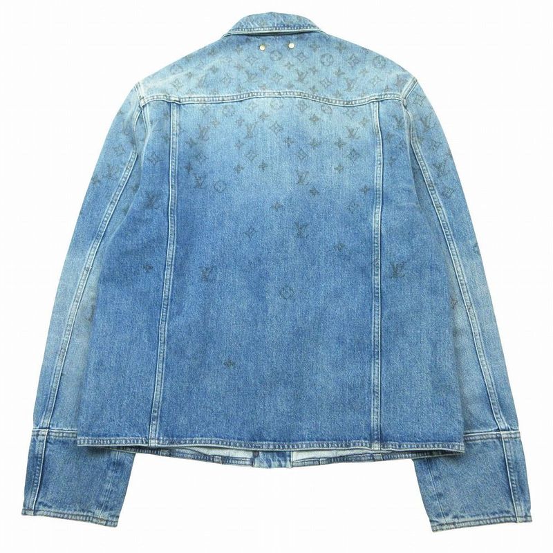 Louis Vuitton Monogram Denim Jacket Jean Indigo Yie 54