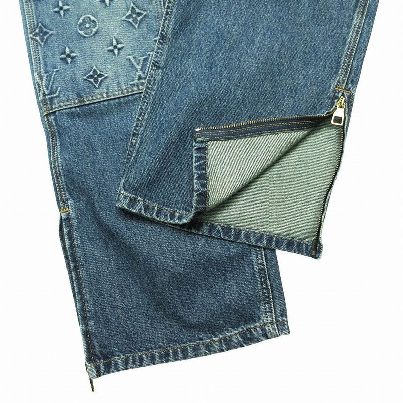 Louis Vuitton Workwear Denim Carpenter Pants Monogram 34
