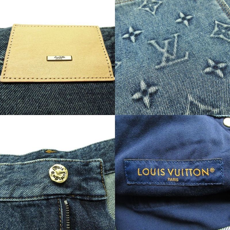Louis Vuitton Workwear Denim Carpenter Pants Monogram 34