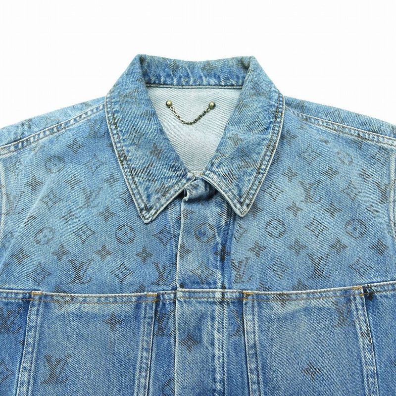 Louis Vuitton Monogram Denim Jacket Jean Indigo Yie 54