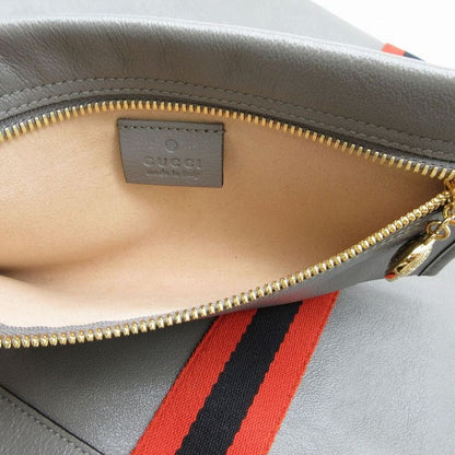 Gucci Rajah Taiga Head Chain Large Tote Gray