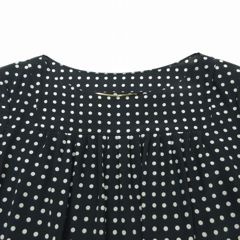 Saint Laurent by Hedi Slimane Era Dot Pattern Dress Long
