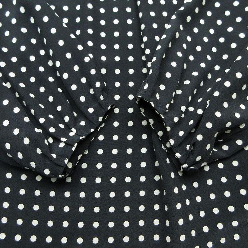 Saint Laurent by Hedi Slimane Era Dot Pattern Dress Long