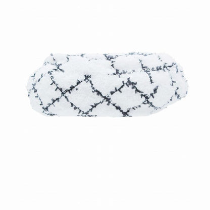 Chanel Tweed Plaid Beret Cap White M Tnt