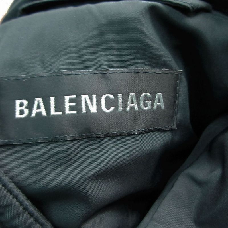 Balenciaga Political Campaign Puffer Jacket Logo Print Quilted Down 44 S