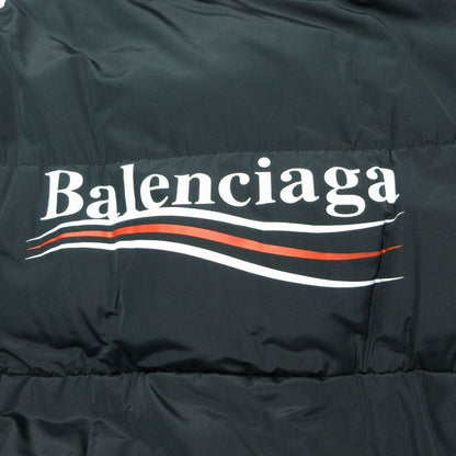 Balenciaga Political Campaign Puffer Jacket Logo Print Quilted Down 44 S