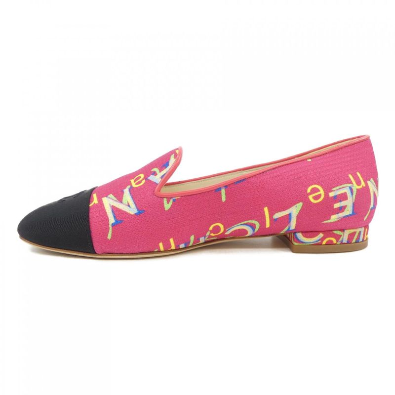 Chanel Flat Shoes Black 35