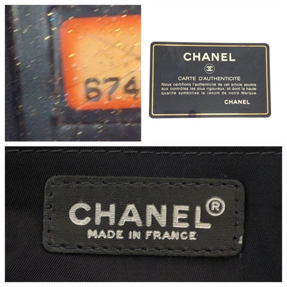 Chanel New Travel Line New Toto MM Black Tote Shoulder Bag