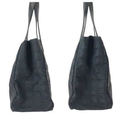 Chanel New Travel Line New Toto MM Black Tote Shoulder Bag
