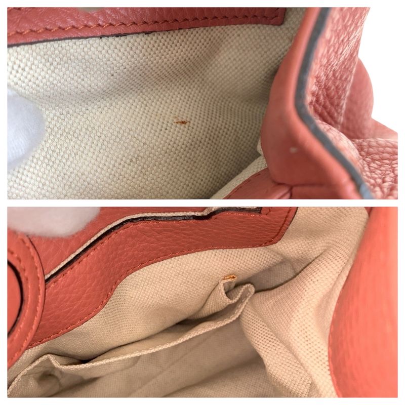Gucci Bamboo Pink Gold Leather Tote