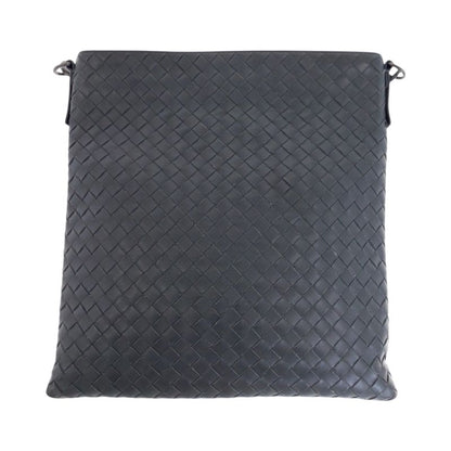 Bottega Veneta Charcoal Gray Leather Shoulder Bag Pochette