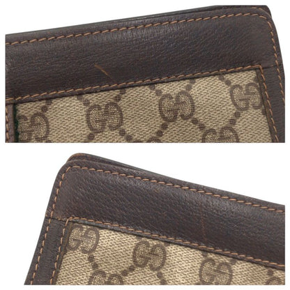 Gucci Vintage Sherry Line Brown Leather 41 014 Clutch